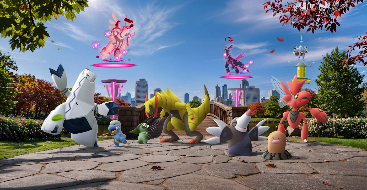 A GO Wild Area 2026 hivatalos képe Dynamax Palkiával, Dynamax Dialgával és az esemény Pokémonjaival
